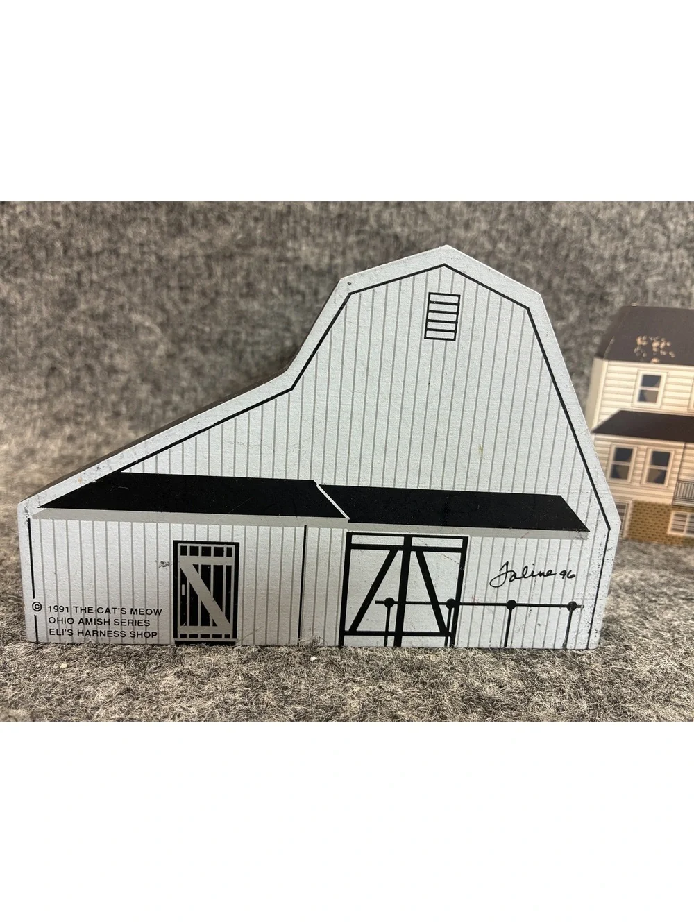 The Cat's Meow Ohio Amish Series Wooden Buildings Set of 4